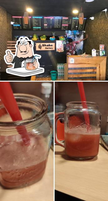 Among various things one can find drink and wedding at Shake Factory