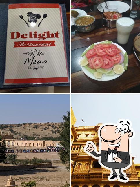 Among various things one can find exterior and drink at Delight Restaurant