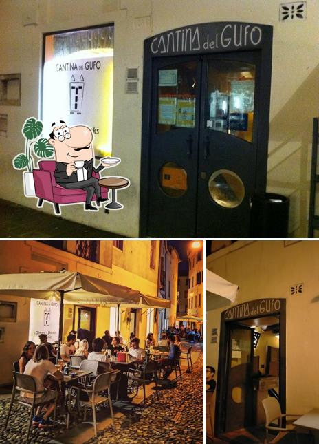 Gli interni di Cantina Del Gufo