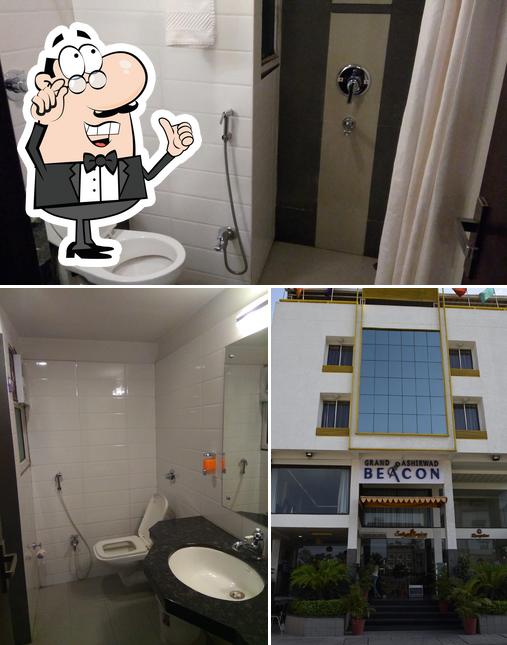 The interior of Grand Ashirwad Beacon Hotel, Bhopal