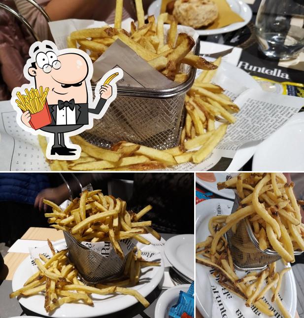 Assaggia le patatine fritte a Pizzeria à Puntella
