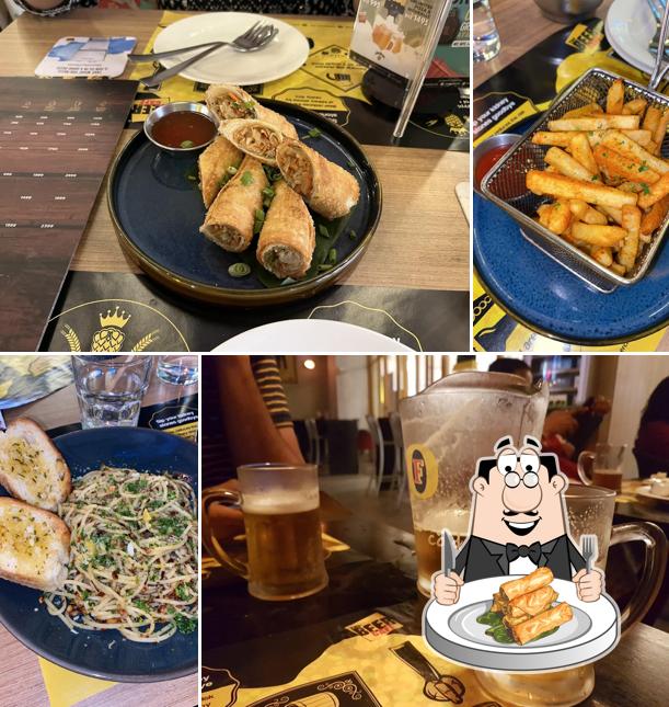Spring rolls at The Beer Café