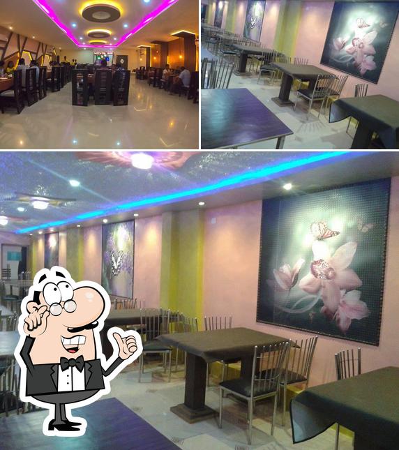 The interior of Lazziz- A Multicuisine Family Restaurant