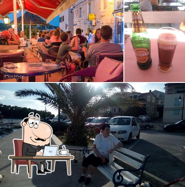 Questa è la foto che mostra la interni e birra di Martell Caffe Bar