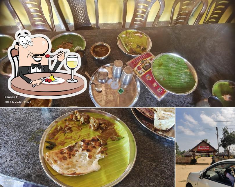 Food at Nandavanam (Mass Punjabi Dhaba)