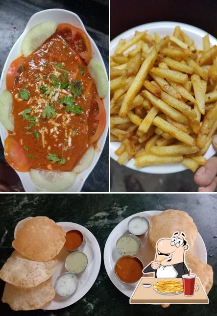 French fries at Hotel Dwaraka