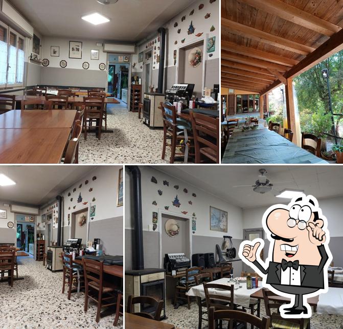 Gli interni di Trattoria Rendena