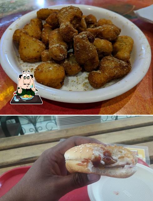 Food at Caribbean Pizza