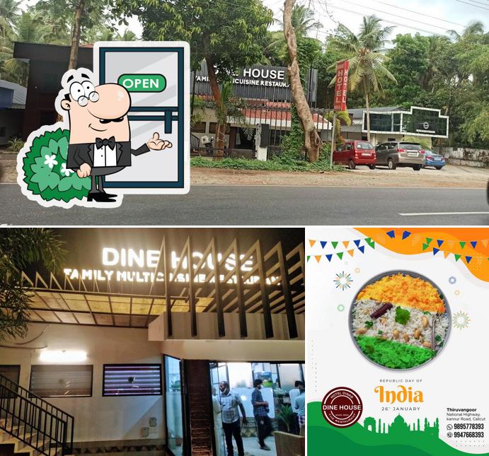 You can get some fresh air at the outside area of Dine House