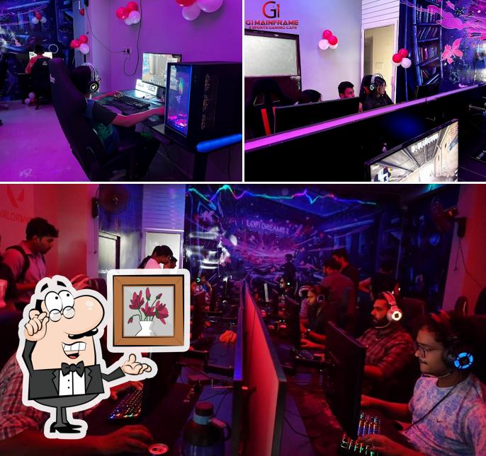 The interior of Gi Mainframe Esports Gaming Cafe