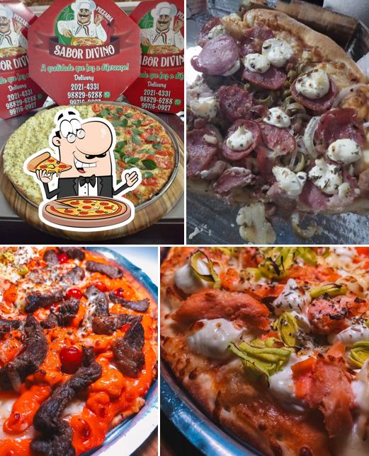 No PIZZARIA SABOR DIVINO, você pode provar pizza