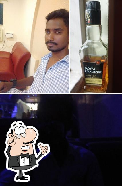 This is the image displaying interior and alcohol at king's bar