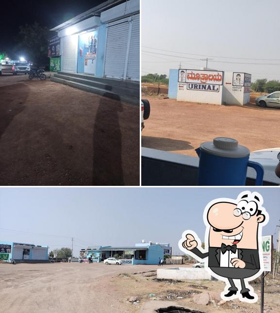 The exterior of Hotel Prakash Dhaba KSRTC