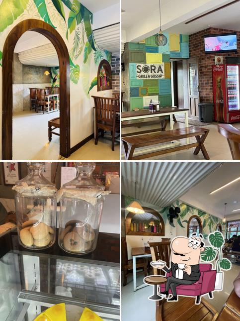 The interior of Sora Grill & Gossip Thekkady