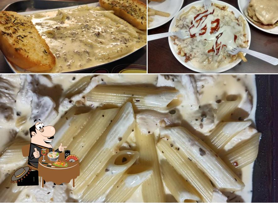 Food at Sanky's Burger House