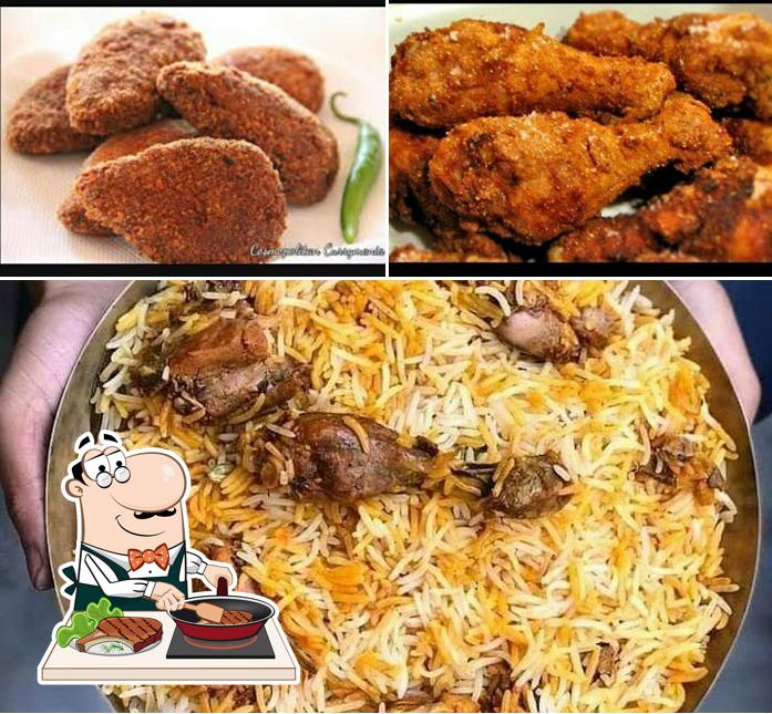 Meat meals are served at KASTURI BIRYANI
