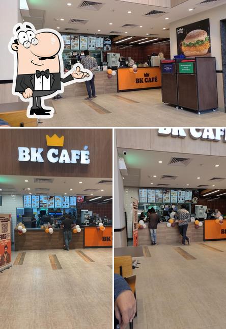 The interior of Burger King