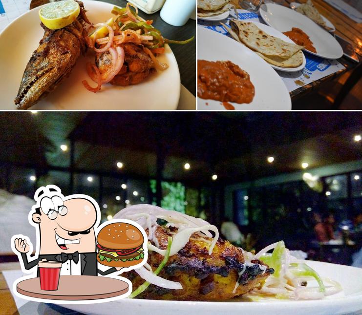 Try out a burger at Cloud 9 Restaurant