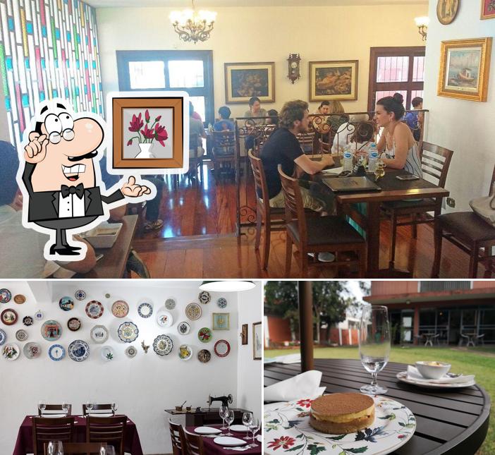 O interior do Empório Araçá Restaurante
