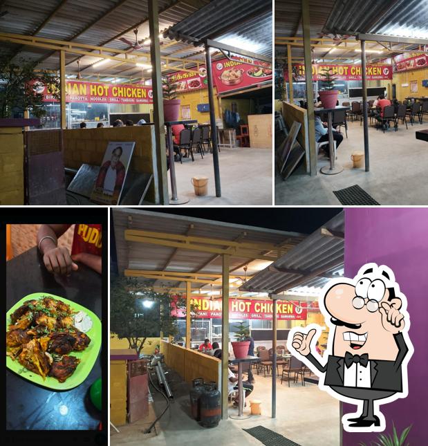 The interior of Indian hot chicken