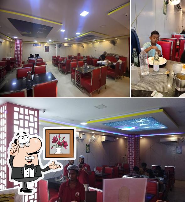 The interior of Kadhar Bhai Biriyani