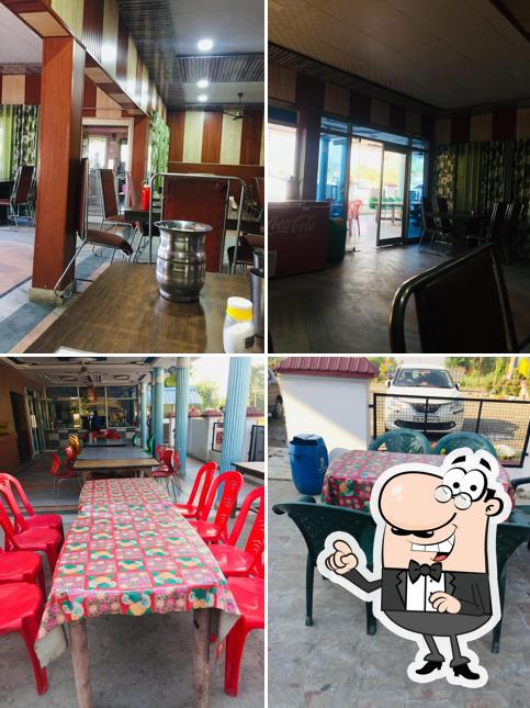 The interior of Satkar Restaurant
