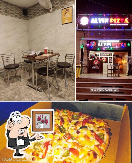 Alvin Pizza is distinguished by interior and pizza