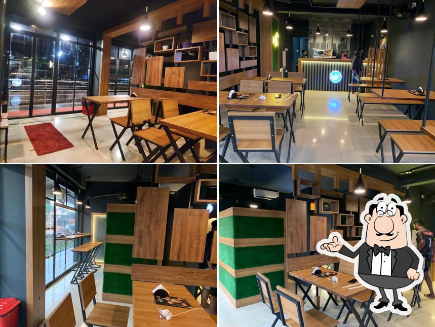 The interior of Lettuce cafe Sullia