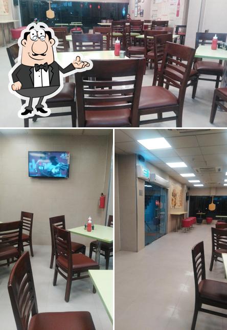 The interior of Domino's Pizza SMS Complex, Mandi
