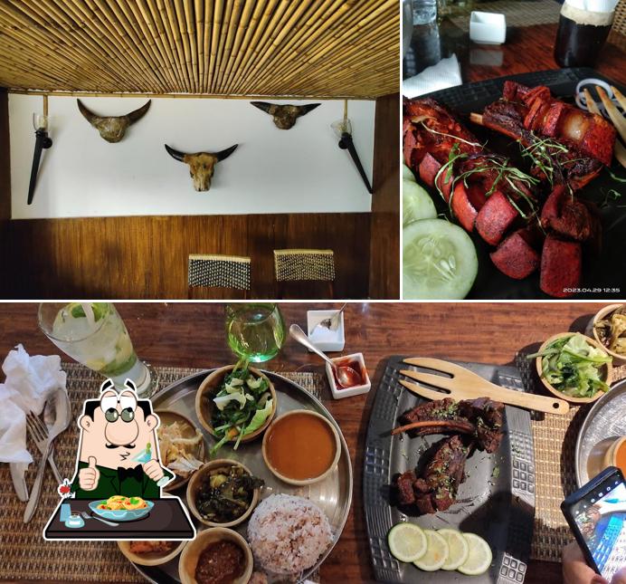 Food at E & K Restaurant