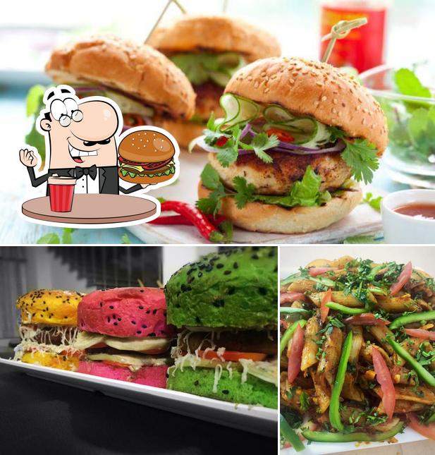 Try out a burger at Knight Food