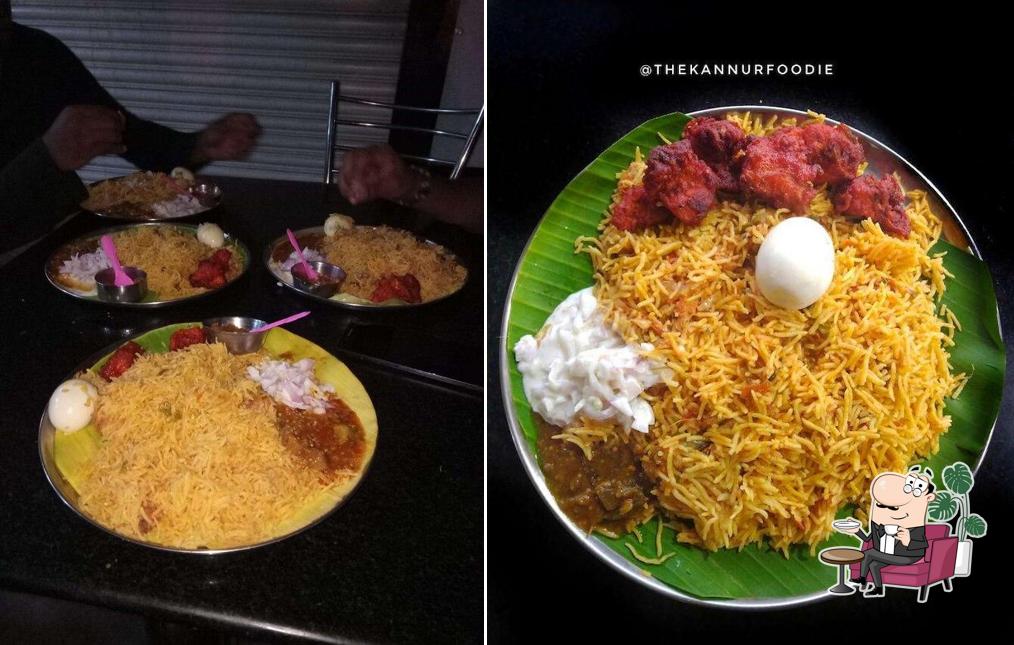The interior of Raahat Biriyani