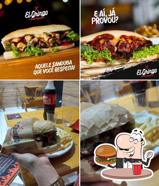 Experimente um hambúrguer no El Gringo