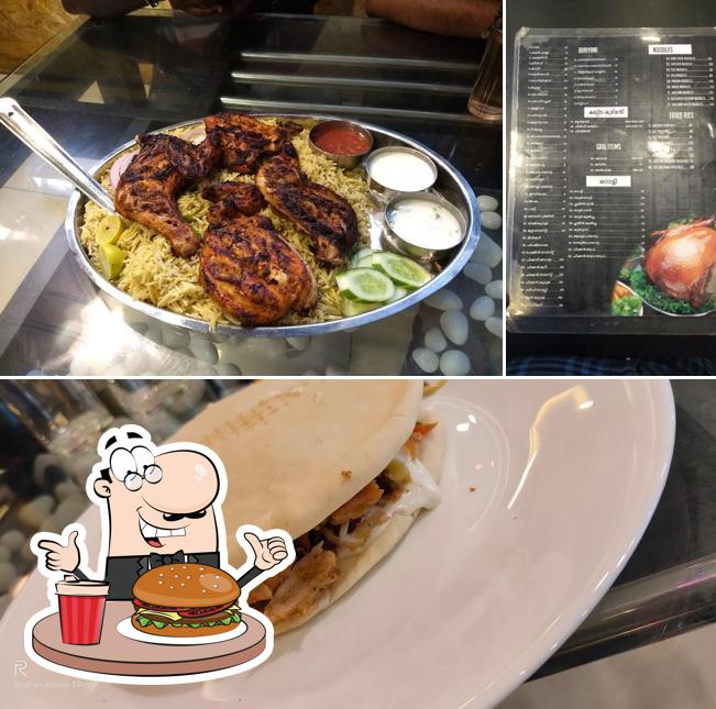 Get a burger at KING FOOD CORNER Kayamkulam