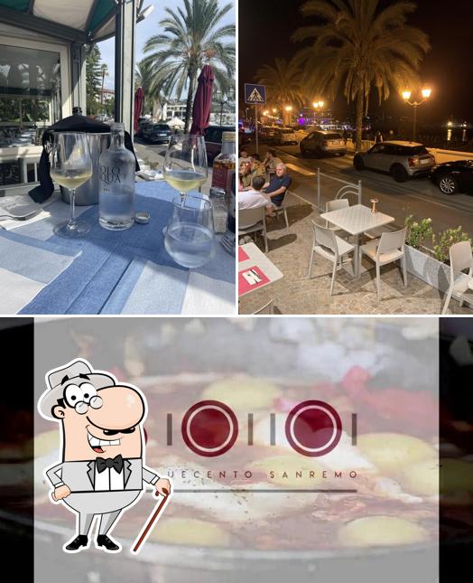 Guarda la foto che raffigura la esterno e cibo di Pizzeria 500 Sanremo