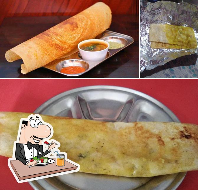 Garlic bread at Sarathi's south Indian family restaurant