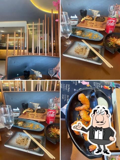 O interior do YAZU Sushi