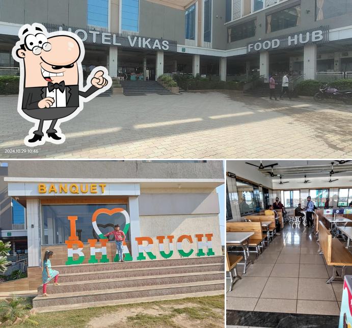 Enjoy the view at the outside area of Hotel Vikas Pure Veg