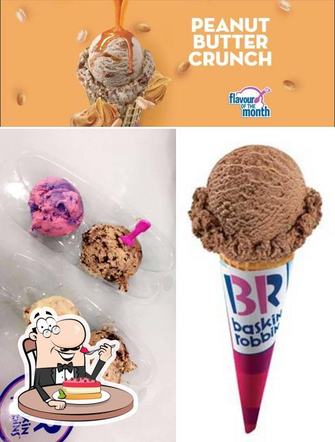 Baskin-Robbins offers a range of desserts