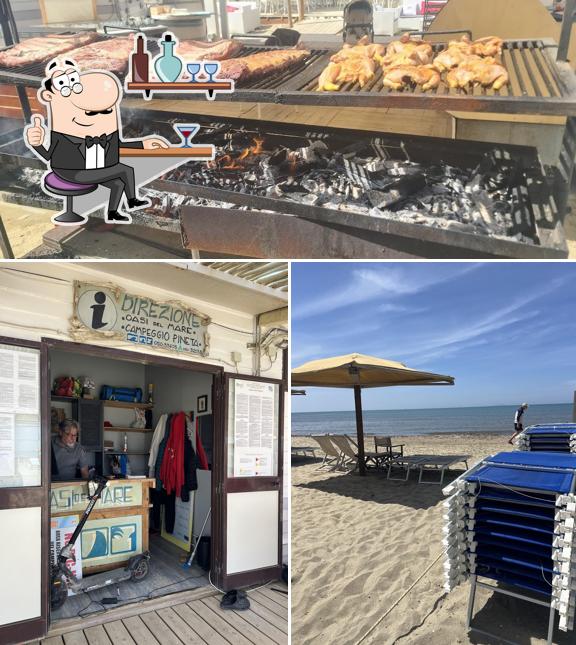 Gli interni di Beach bar oasi del mare