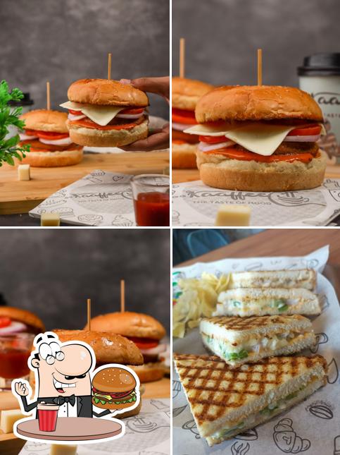 Order a burger at Kaaffeella