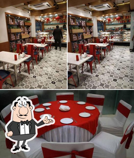 The interior of Mithaas Sweet Restaurant