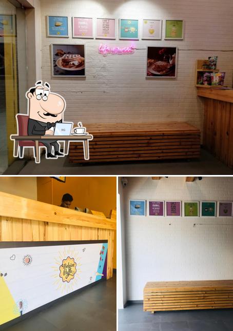 Check out how The Belgian Waffle Co looks inside