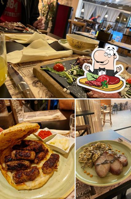 Prenditi i piatti di carne a Bistro pizzeria Halftime