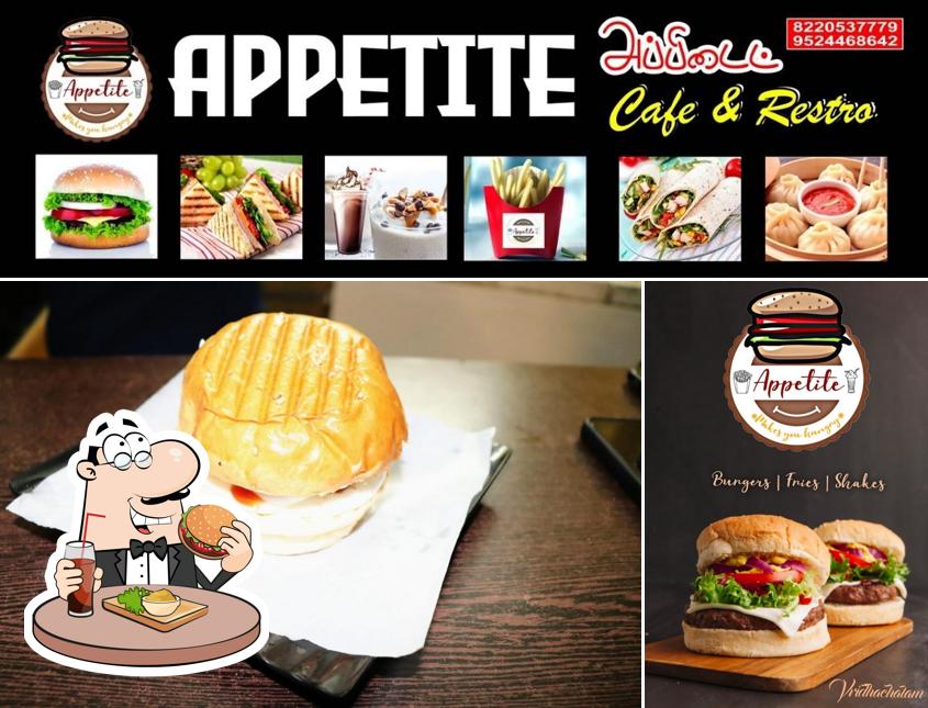 Try out a burger at Appetite