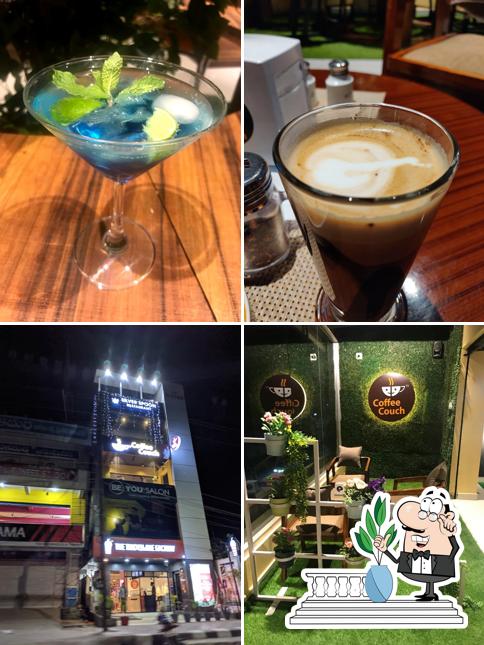 Among different things one can find exterior and drink at The Coffee Couch