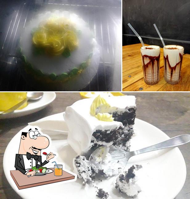 The restaurant's food and beverage