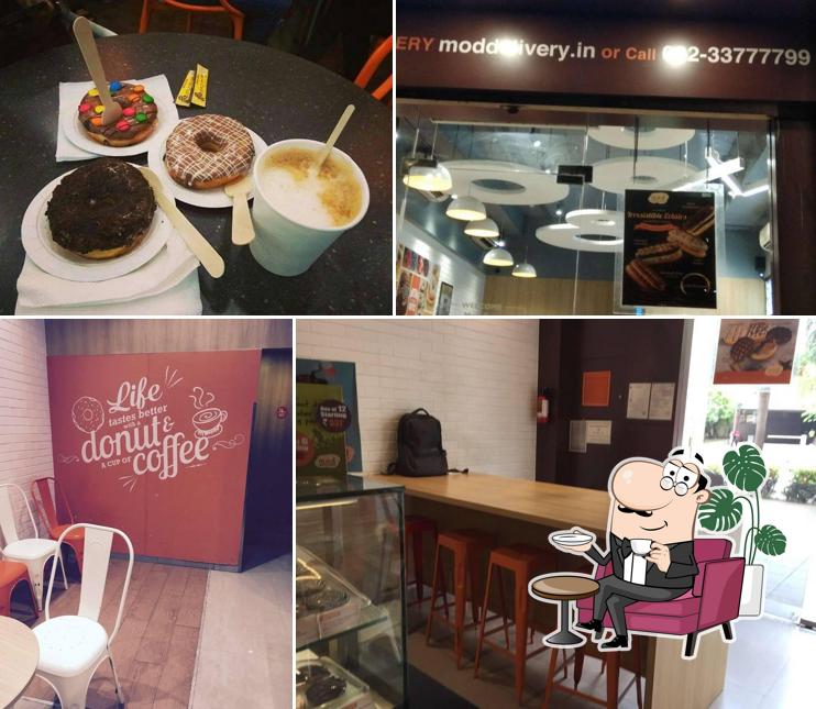 The interior of Mad Over Donuts