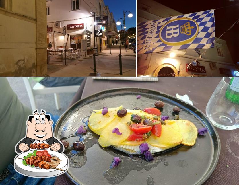 La cibo e esterno del ristorante