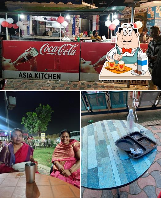 Enjoy a beverage at Asia kitchen Food Plaaza